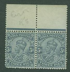 India SC# 80 King George V  1911-23   with ERROR