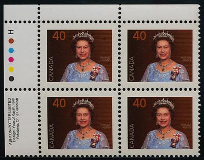 Canada 1168 TL Plate Block MNH Queen Elizabeth II