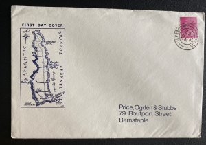 1971 Ilfracombe England First day Mixed Franking Cover Lundy Channel Island