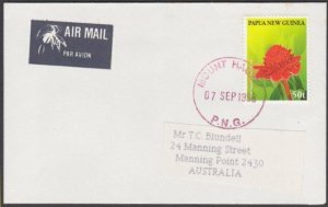 PAPUA NEW GUINEA 1998 cover ex MOUNT HAGEN..................................M717