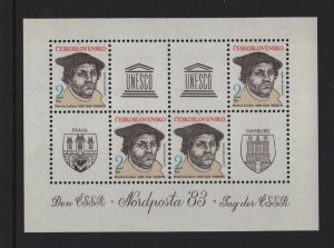 Czechoslovakia  #2446a MNH  1983 Sheet Nordposta '83