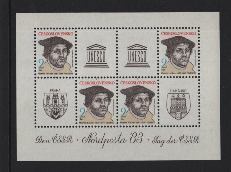 Czechoslovakia  #2446a MNH  1983 Sheet Nordposta '83