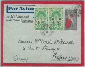 81166 - Madagascar - POSTAL HISTORY - Airmail STATIONERY COVER to FRANCE 1946