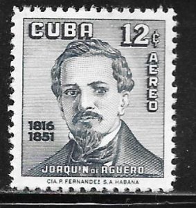 Cuba C162: 12c Joaquin de Aguero, MNH, VF