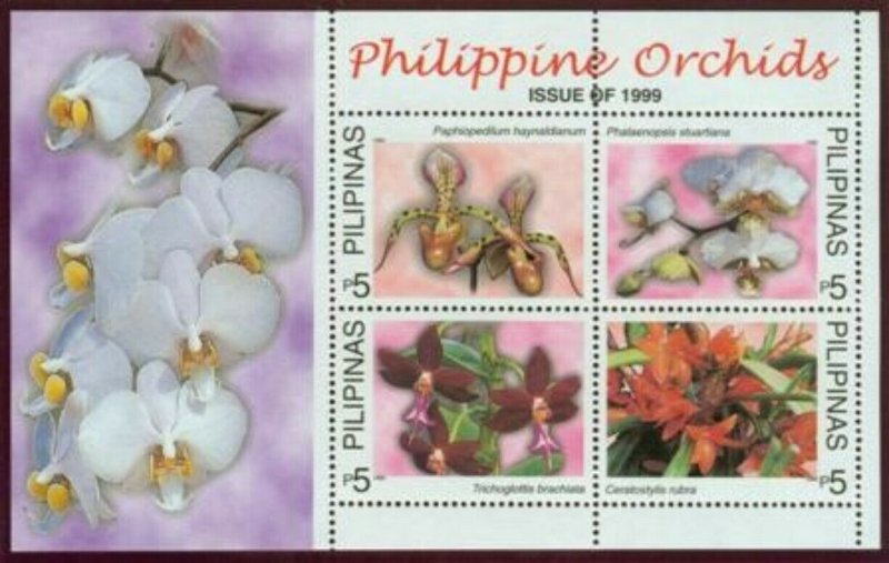 Philippines #2654 Orchids SHEET (Never Hinged) cv$5.00