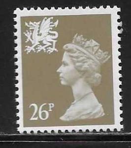 Great Britain Wales WMMH49 26p Machin MNH