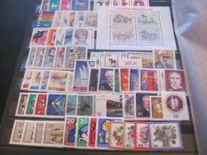 GERMANY BERLIN MNH 1957-1975 COMPLETE SETS  XF