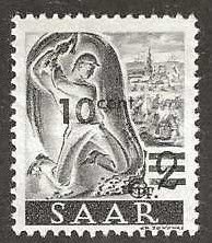 Saar 175,  mint, hinged,    1947.  (S1071)