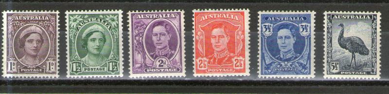 Australia 191-196 MNH