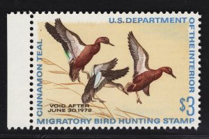 US #RW38 $3 Multicolored Duck Stamp MINT NH SCV $42.5
