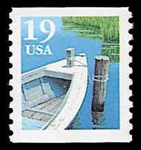 PCBstamps  US #2529a 19c Fishing Boat, coil, Type II, MNH, (10)