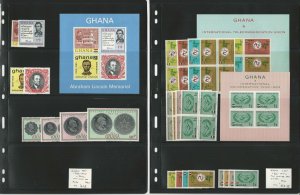 Ghana Stamp Collection, #200-215 Mint NH, 1965, Lincoln, JFZ