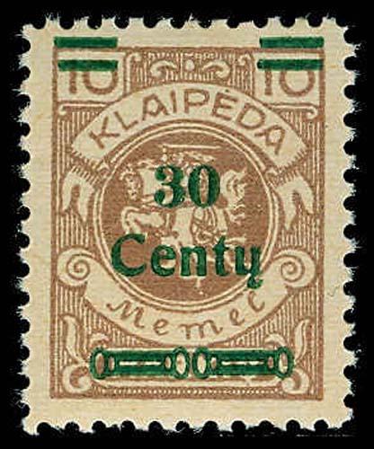 MEMEL N101  Mint (ID # 72458)