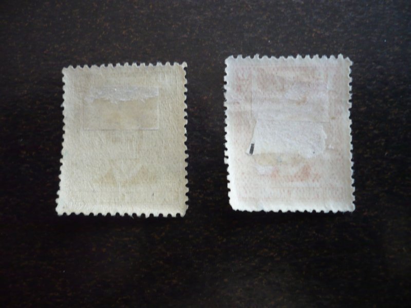 Stamps - Southern Rhodesia - Scott# 1-2 - Mint Hinged Part Set of 2 Stamps