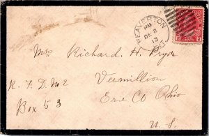 Canada 1913 - 2c Stamp - Cover to Erie, Oh - Beaverton, Ont - F64483