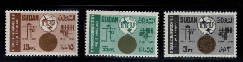 SUDAN Scott 176-178 MNH** ITU  set