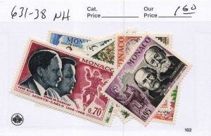 MONACO  631-38   MNH
