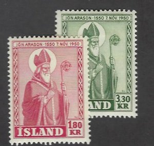 Iceland SC#269-270 Mint F-VF...A fascinating spot!