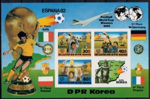 North Korea 1982 MNH Stamps Souvenir Sheet Scott 2226 Imp Sport Football Soccer