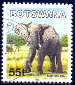 Elephant, Botswana stamp SC#746 Used