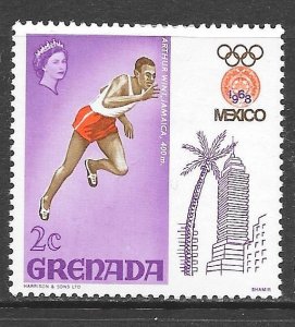 Grenada 281: 1c Arthur Wint, Jamaica, MH, VF