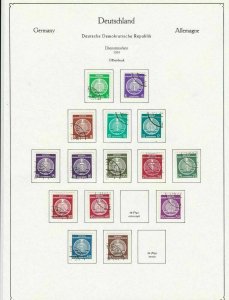 german democratic republic 1954 stamps page ref 18718