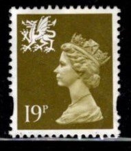 Wales - #WMMH58 Machin Queen Elizabeth II - Used