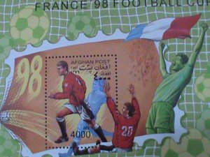 ​AFGANISTAN-1998-FRANCE'98 WORLCUP SOCCER MNH S/S VF- WE SHIP TO WORLDWIDE