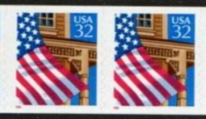 US Stamp #2915A MNH - Flag Over Porch Coil P/V 11/10 Pair