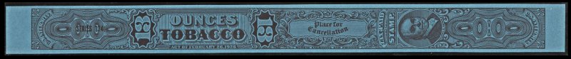 TG 1080b Series 124 13 Ounce Tobacco Strip Taxpaid Revenue Stamp (1954) NGAI/NH