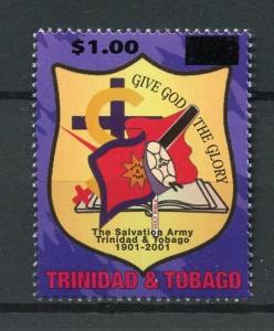 Trinidad & Tobago 2017 MNH Salvation Army Centenary OVPT 1v Set Stamps