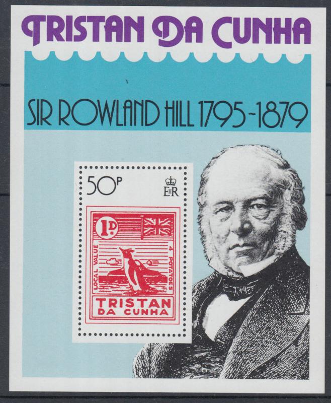 XG-J559 TRISTAN DA CUNHA - Rowland Hill, 1979 Centenary, Penguins MNH Sheet