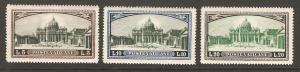 Vatican City Sc# 32-34