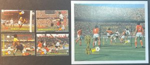 SAINT LUCIA # 578-582-MINT/NEVER HINGED--COMPLETE SET & SOUVENIR SHEET--1982