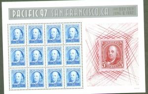 1997 sheet Pacific 97 Franklin Sc# 3139