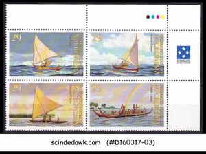 MICRONESIA - 1993 CANOES/SHIP/BOAT / SHIPS - TRAFFIC LIGHT SE-TENANT 29cX4 - MNH