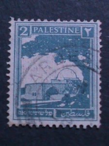PALESTINE-1927 SC#63 RACHEL'S TOMB-USED FANCY CANCL-96 YEARS OLD VERY FINE
