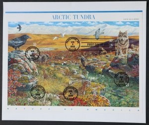 U.S. Used #3802 37c Arctic Tundra. Sheet of 10. First Day Cover.