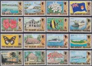 GILBERT ISLANDS Sc # 269-84 CPL MNH SET of 16 - MISC TOPICS of the GILBERTS