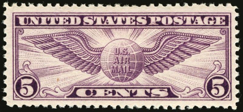 #C12 Air Post 5c Violet 1930 XF MLH P.O. Fresh Gem