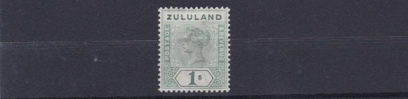 ZULULAND  1894 - 96  S G 25    1/-   GREEN        MH 