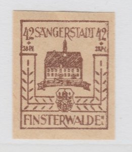 Finsterwalde WWII Germany World War II Local Stamp 1946 42+38pf MNH** A20P4F194-