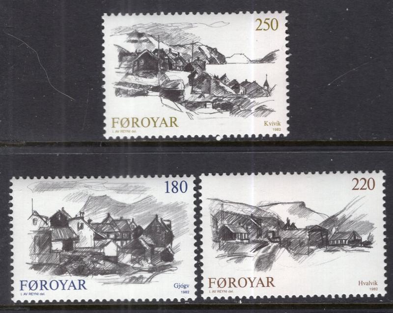 Faroe Islands 83-85 MNH VF