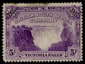 RHODESIA EDVII SG99, 5s violet, UNUSED. Cat £150.