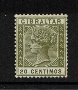 Gibraltar SG# 24, Mint Hinged, Hinge Remnant, Very Minor Creasing - Lot 052117