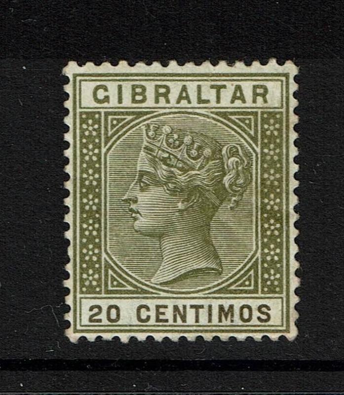 Gibraltar SG# 24, Mint Hinged, Hinge Remnant, Very Minor Creasing - Lot 052117