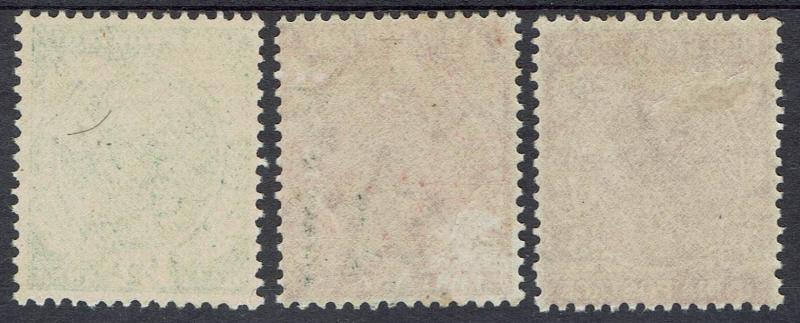 INDIA 1932 KGV 1/2A 2A AND 3A WMK MULTI STARS