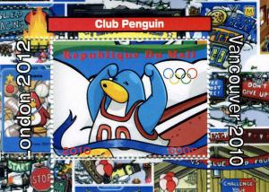 Mali 2010 DISNEY Club penguin-Olympics s/s Perforated Mint (NH)