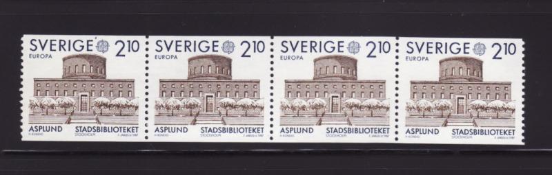 Sweden 1628 Strip of 4 MNH Europa