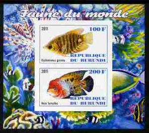 Burundi 2011 Fauna of the World - Fish #1 (Gourami & ...